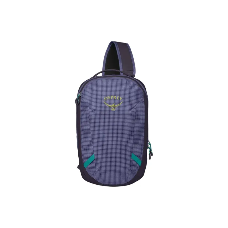 OSPREY Nylon Shoulder Bag, Sling Bag Regular Unisex Purple-0