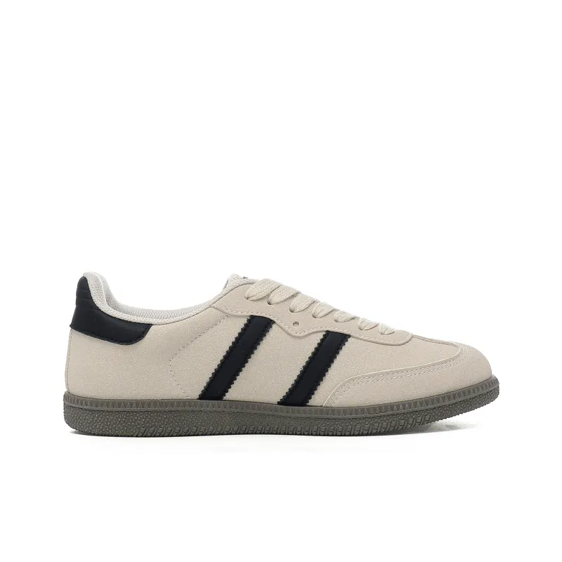 MIIOW German Army Trainers Lightweight Low Top Skateboard Shoes Women's Beige-1