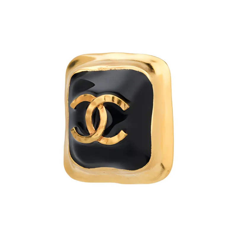 CHANEL Metal Stud Earrings Women's-1