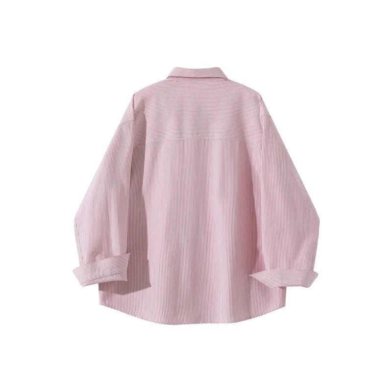 SOIE Shirt Unisex Yellow With White Stripes-7