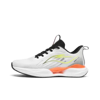 Philharmonic Cushioning, Slip Resistant, Abrasion Resistant, Breathable Low Top Casual Running Shoes Men's White Black
