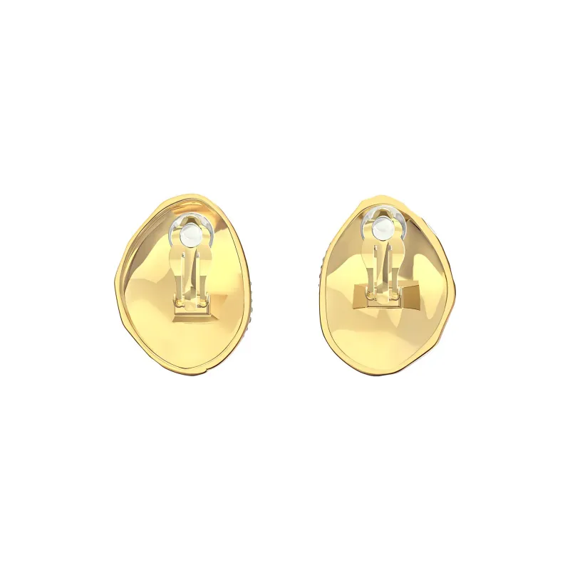 Swarovski The Elements Earrings Women's Green/Gold-2
