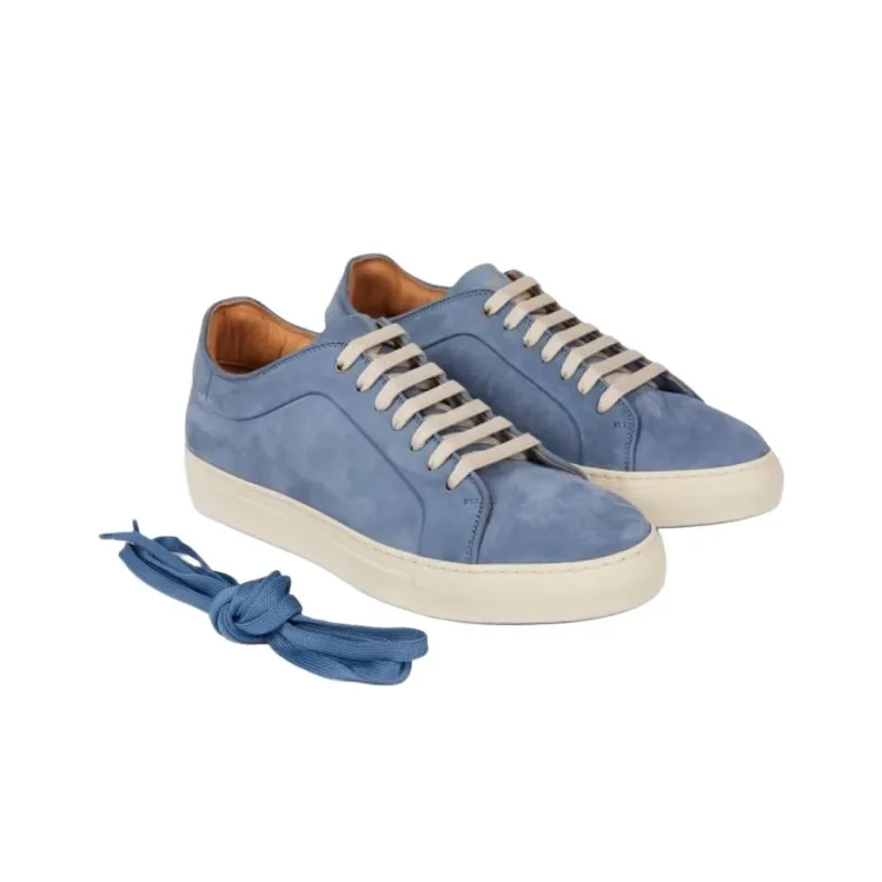 Paul Smith Basso Low Top Skateboard Shoes Men's Light Blue-2