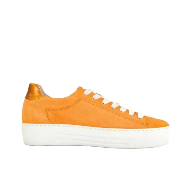 Gabor Comfort Low Top Skateboard Shoes Women's Orange-1