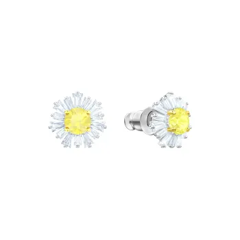 Swarovski Sunshine Stud Earrings Women's White