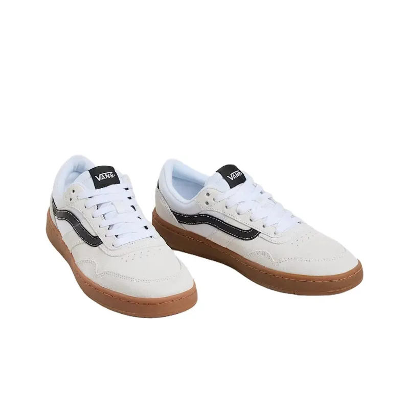 Vans Cruze 3.0 Anti Slip Wear Resistant Low Top Skateboard Shoes Unisex Beige White Black-1