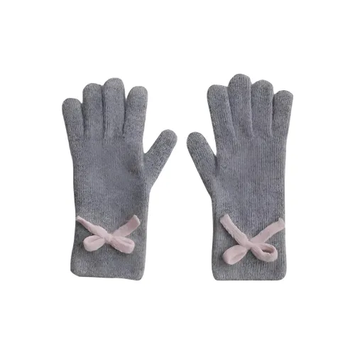 Peach Tea Yarn Knit Gloves Women's