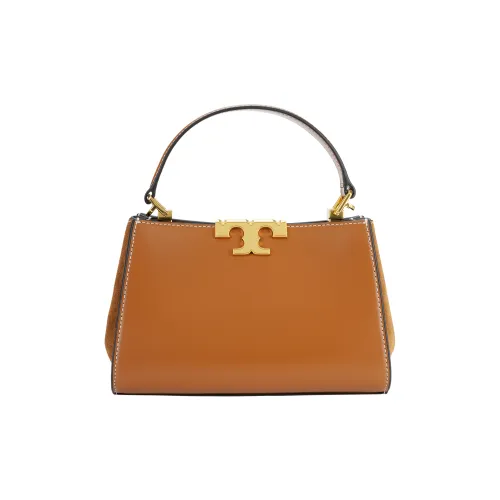 TORY BURCH Eleanor Calfskin Briefcase Handbag Shoulder Bag Crossbody Bag Mini Women's Brown