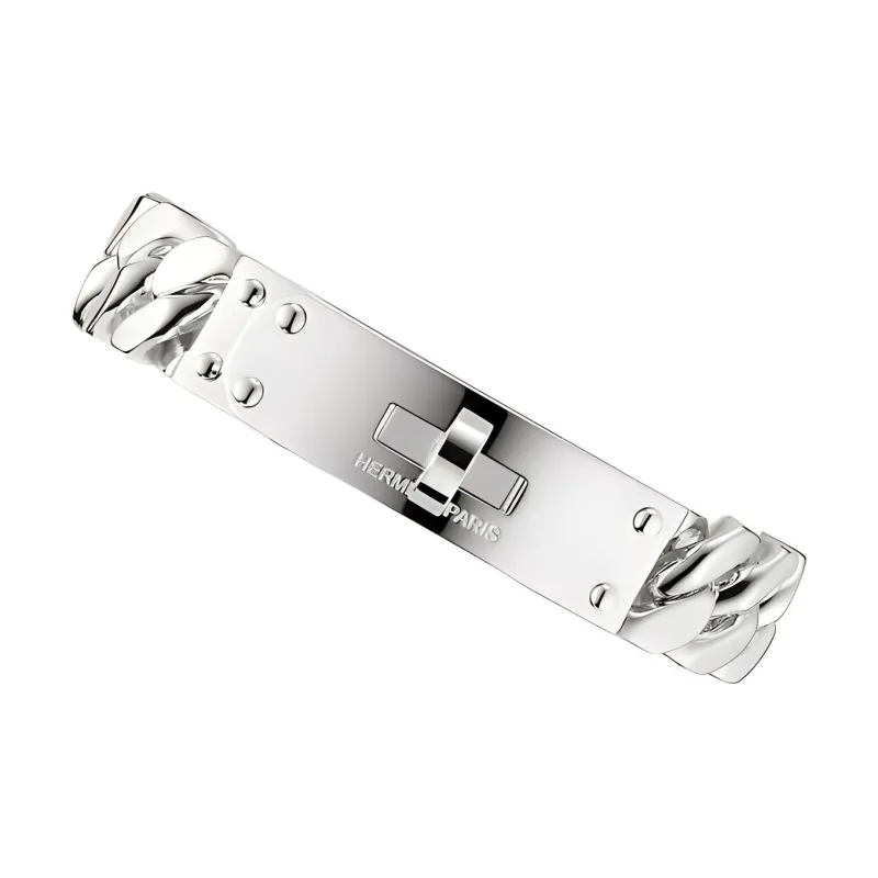 HERMES 925 Sterling Silver Bracelets Women's Silver-0