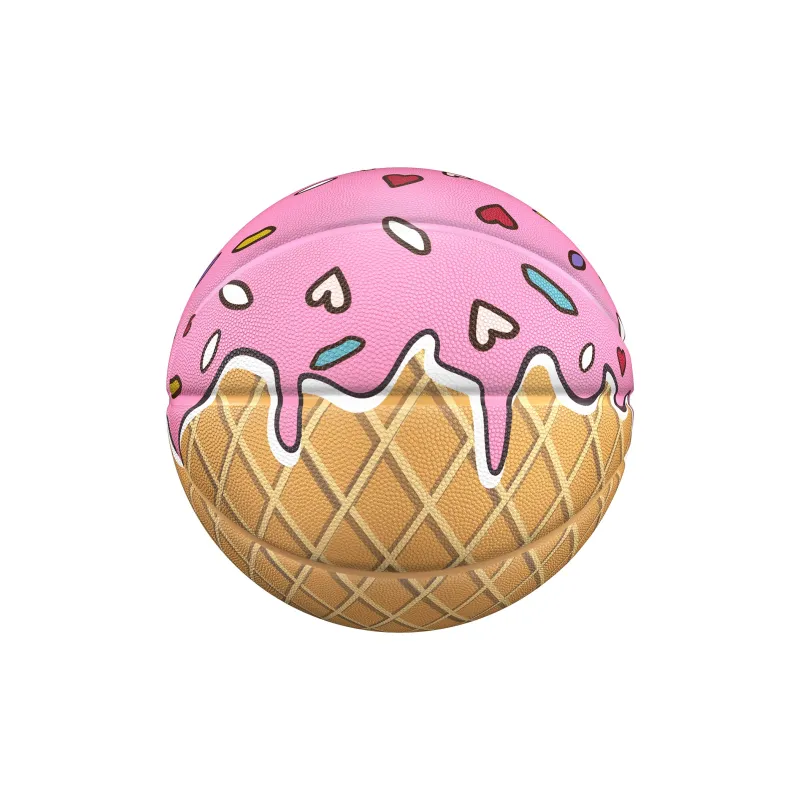 VEIDOORN Rubber Basketball Pink Size 7 Street Training Competition Unisex-2