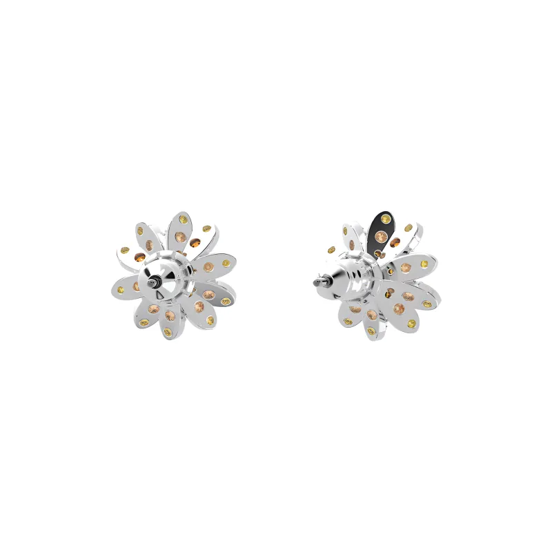 Swarovski Eternal Flower Stud Earrings Women's-2