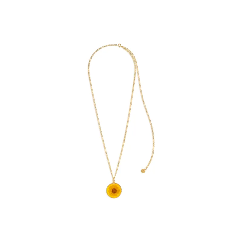 A.P.C Flower Pendant Necklace-1