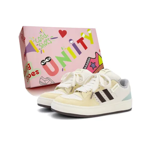 UNIITY Skateboard Shoes Women's Low Top Light Blue/Yellow Brown