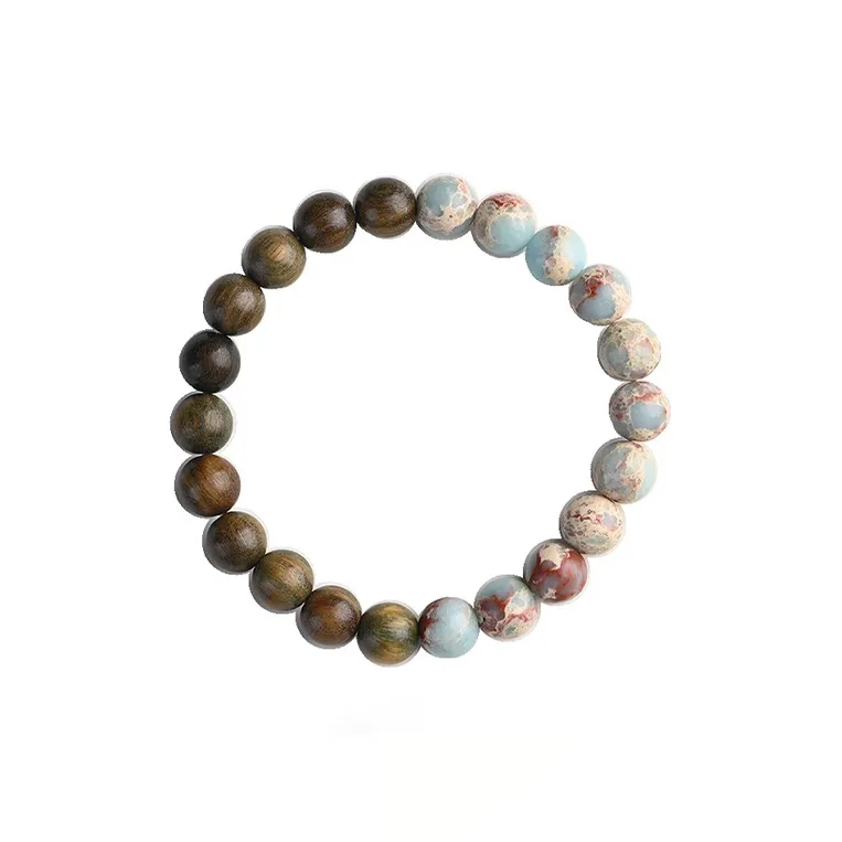 Yuxin Green Sandalwood Bracelets Unisex-0