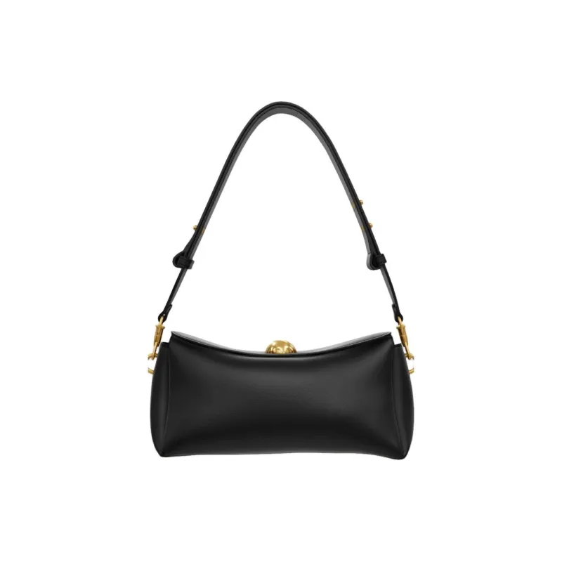 AMIPARIS Shiny Leather Shoulder Bag Women's Black-2
