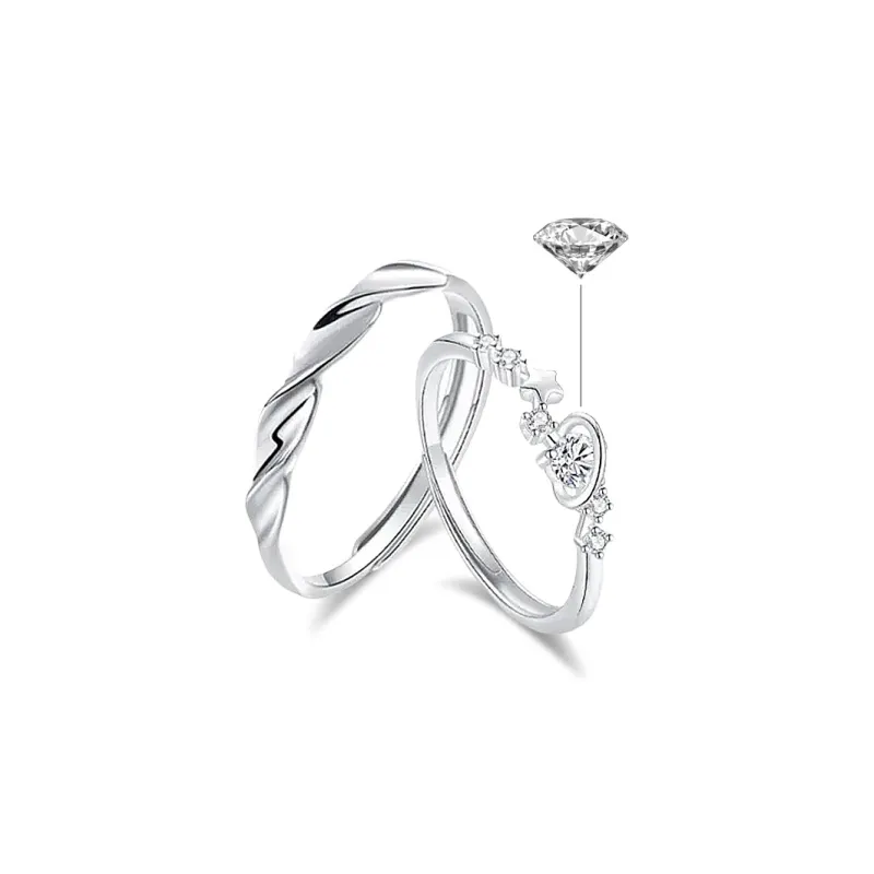 LUCA Sterling Silver Rings Unisex-0