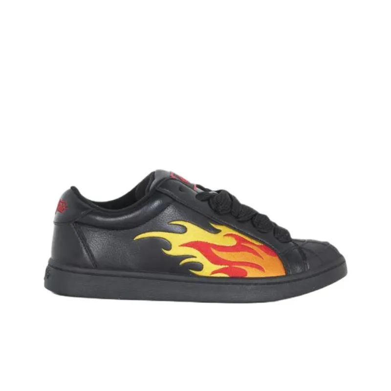 Buffalo Anti Slip Wear Resistant Low Top Casual Shoes Women's Black-1