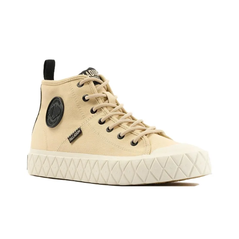 Palladium Ace Anti Slip Wear Resistant High Top Skateboard Shoes Men's Light Brown-2