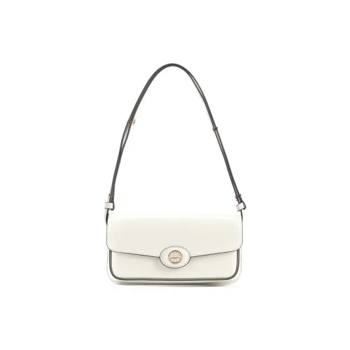 TORY BURCH Robinson Spazzolato E/W Shoulder Bag Shea Butter