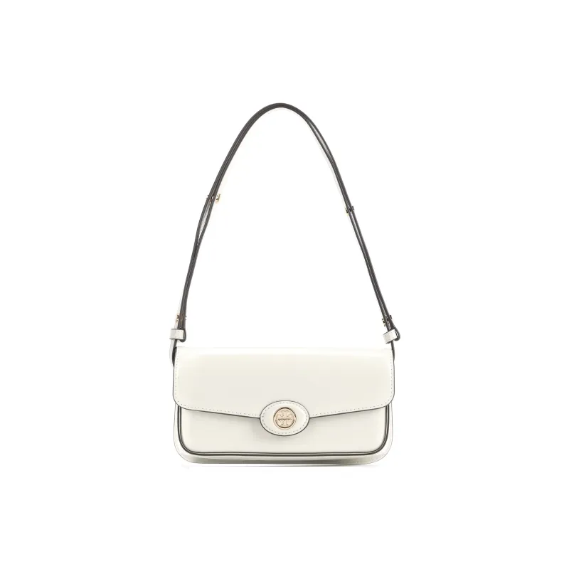 TORY BURCH Robinson Spazzolato E/W Shoulder Bag Shea Butter-0