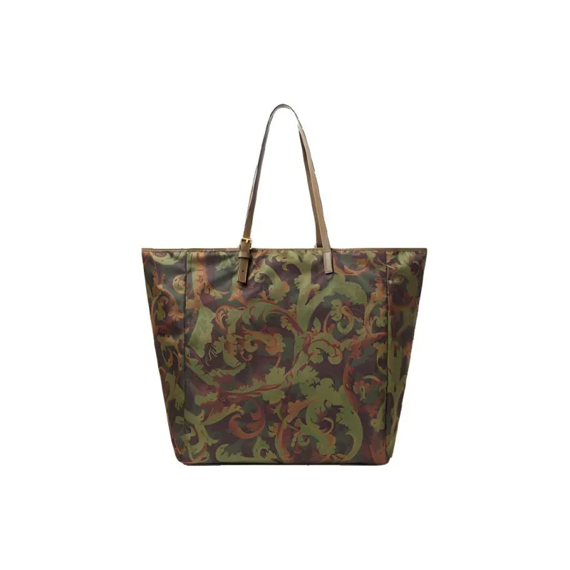 VERSACE VERSACE Nylon Handbag Tote Men's Army Green-1