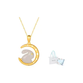 DAISY BEAUTY Hetian Jade Pale Greenish-White Jade Women's