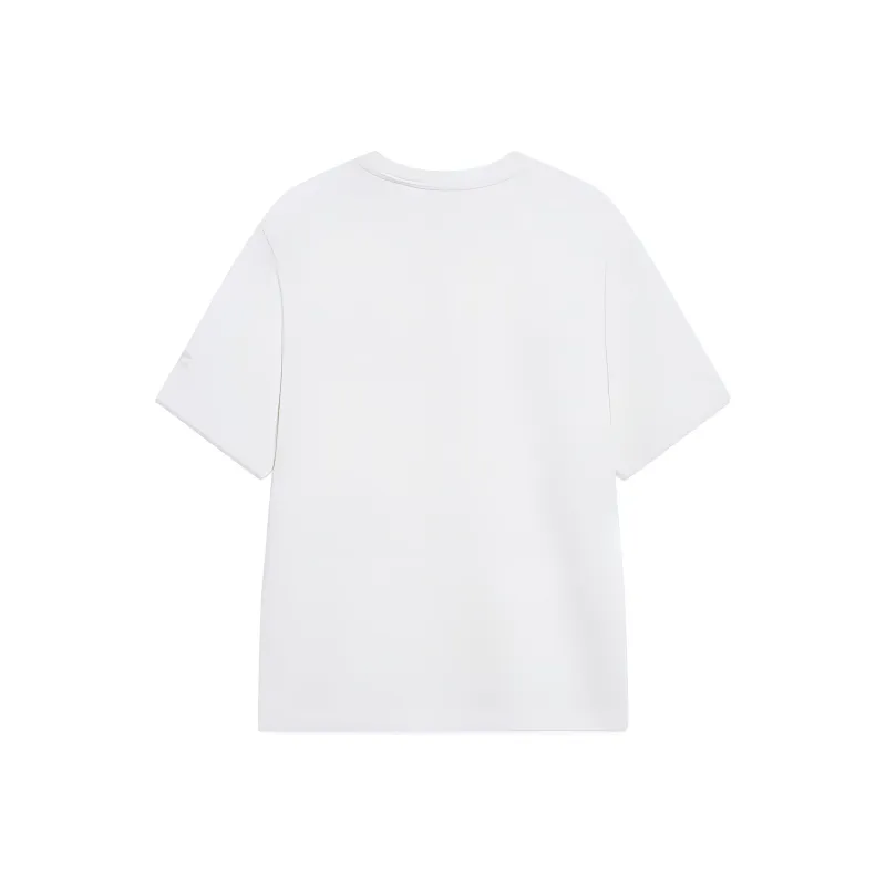 LiNing Chinese Culture Series Drop Shoulder Sleeve T Shirt Women's Ivory-1