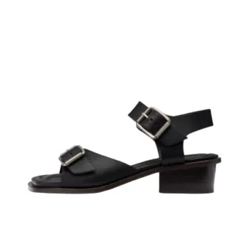 Lemaire One Strap Sandals 4cm Women's Black