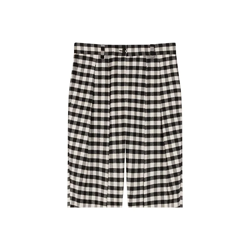 KENZO Checkerboard print Culotte length Trousers-4