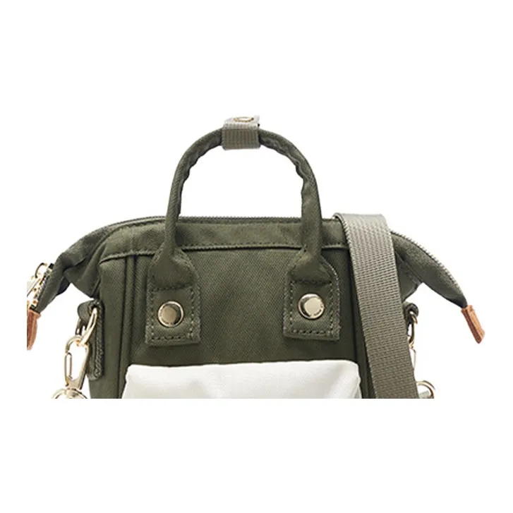 FILA Anello Collaboration Polyester Handbag, Shoulder Bag, Crossbody Bag Unisex Green-4