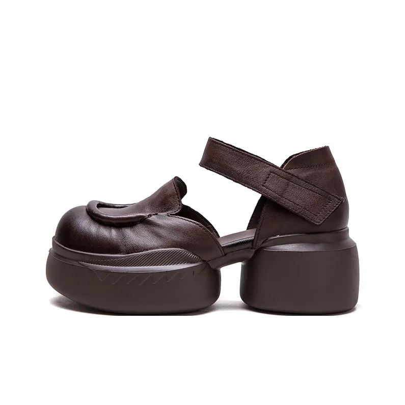 PLO CART Chunky Heel High Heels Women's-5