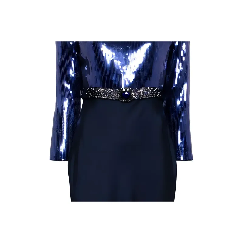 Sachin & Babi Christabel Sequined Gown-5
