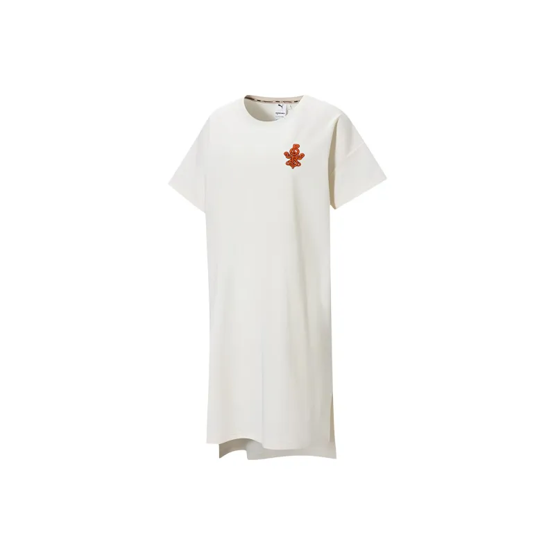 PUMA x PRONOUNCE Short Sleeved Dresses Women's Ecru-1