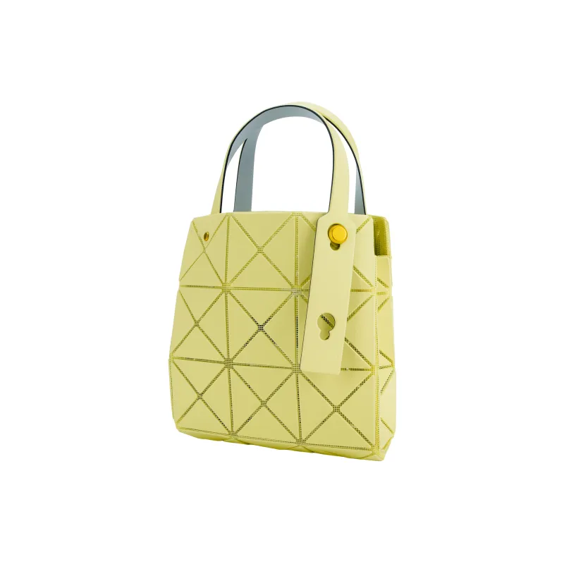 ISSEY MIYAKE CARAT Polyvinyl Chloride Resin Diamond Handbag Mini Women's Yellow-1