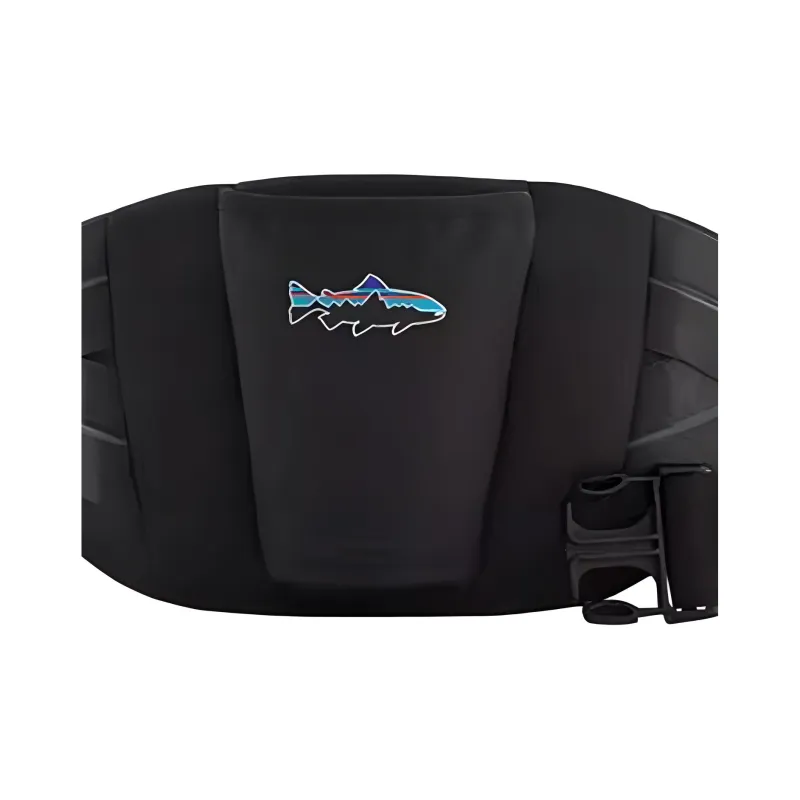 Patagonia Fish Pattern Decoration Polyester Sports Belts Unisex Black-1
