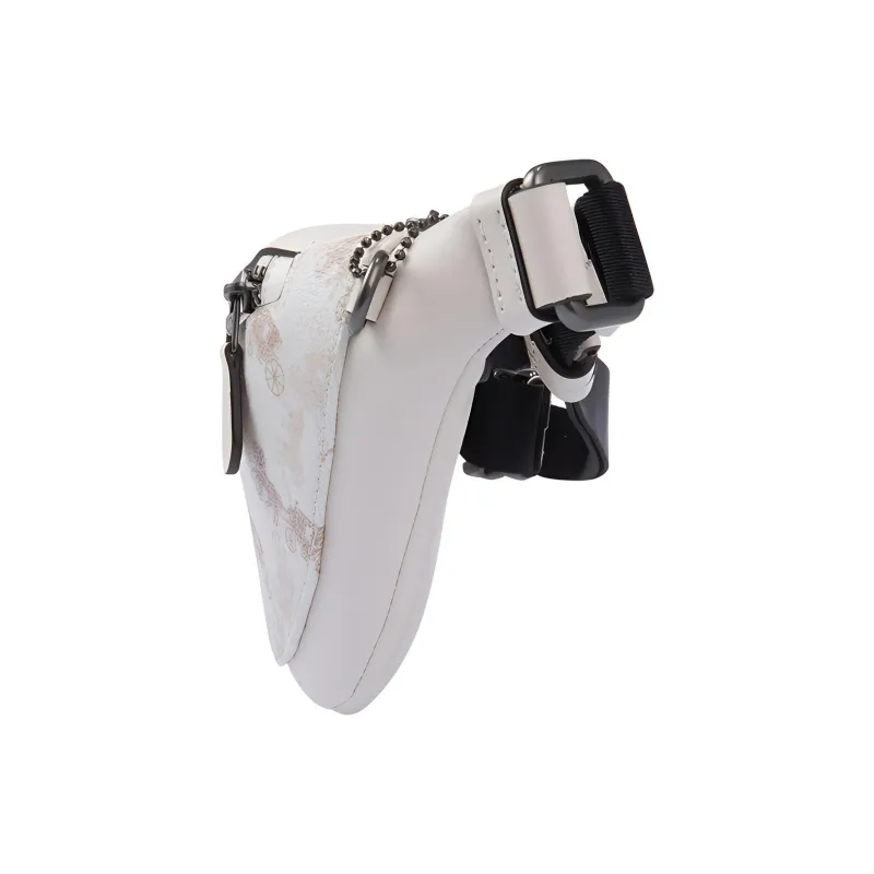 COACH Warren With Cow Leather And PVC Fanny Pack Large Size Men's Beige Carriage Monogram-1