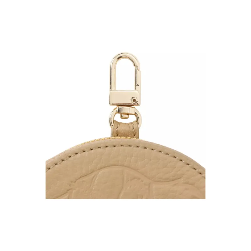 Disney Cow Leather Coin Purse Regular Women's Khaki-4