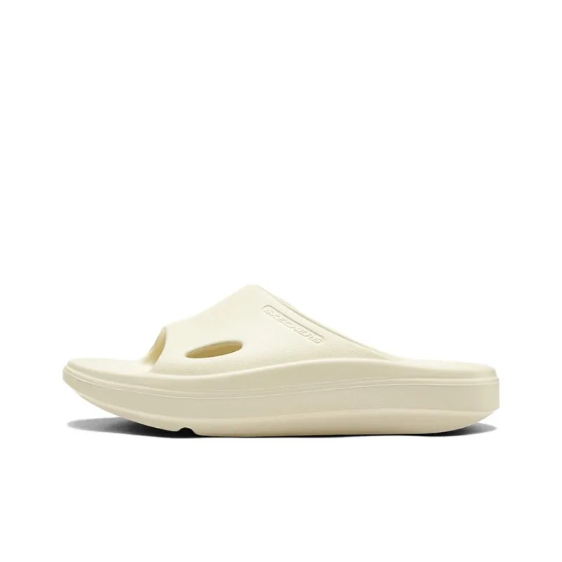 Skechers Foamies Slip Resistant Abrasion Resistant Slide Slippers Women's Beige-0