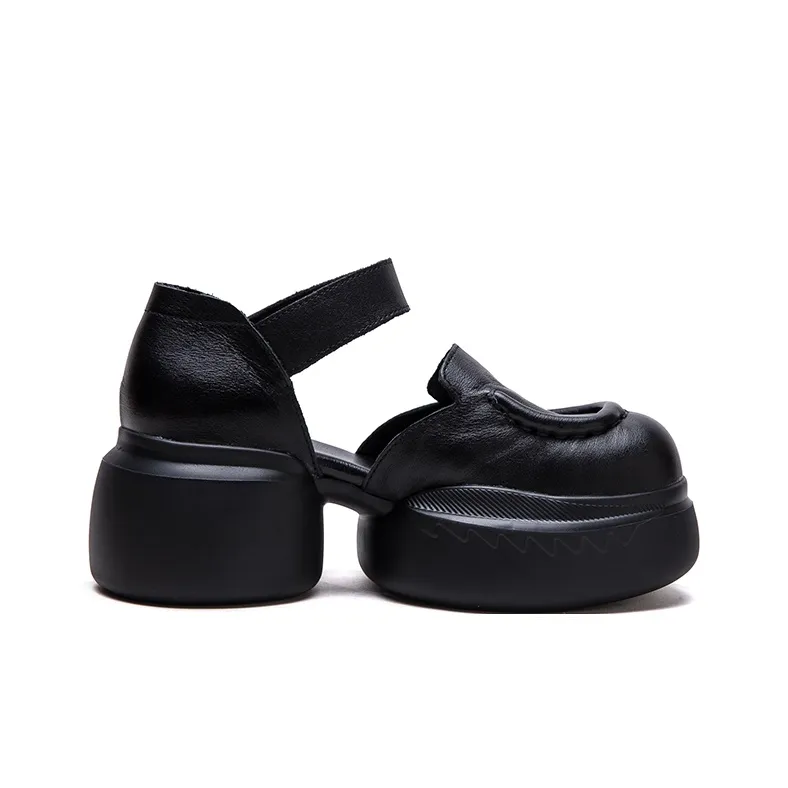 PLO CART Chunky Heel High Heels Women's-3