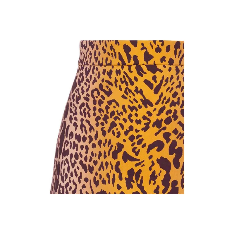 MIU MIU Casual Short Skirts Women's Brown-4