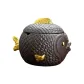 Purple Clay Koi Fish[Length Approx. 13cm, Width Approx. 10.2cm, Height Approx. 9.8cm]