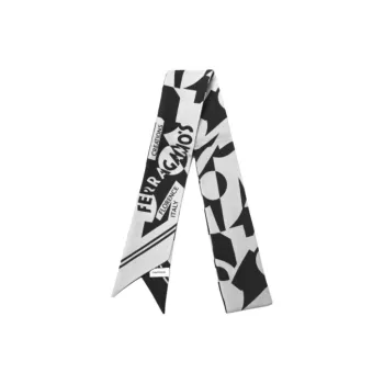 FERRAGAMO Silk, Silk Scarves Unisex Black