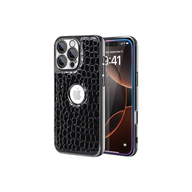 Kona Chun Genuine Leather Material Classic Impact Resistant Dust Resistant Snake Skin Phone Cases-16