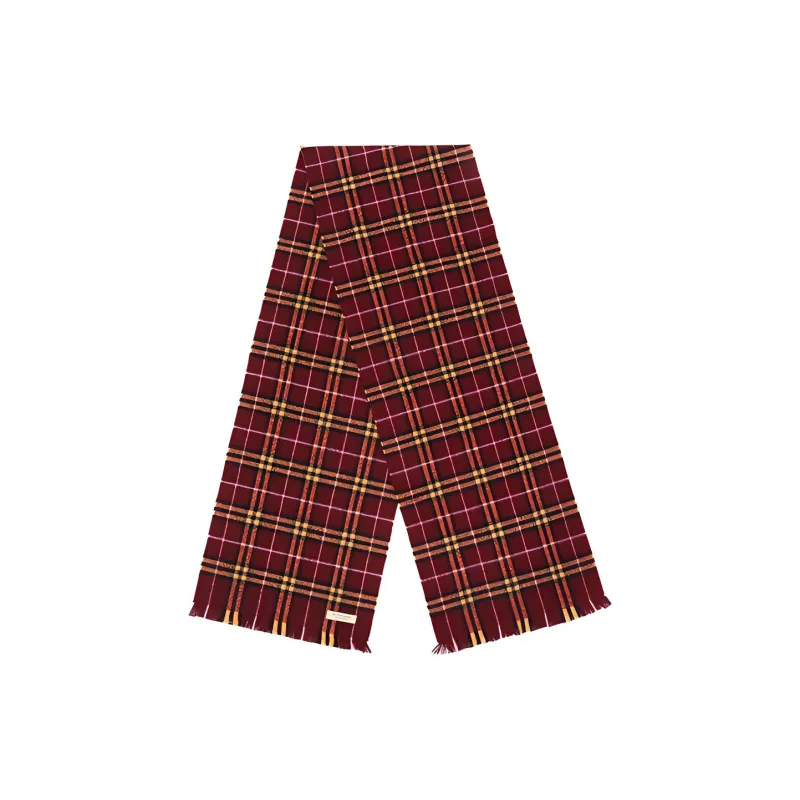Burberry Knit Scarves Unisex Burgundy-0