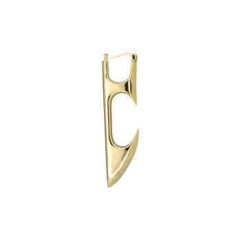 KOOGIS S925 Silver Earrings Men's Silver Gold