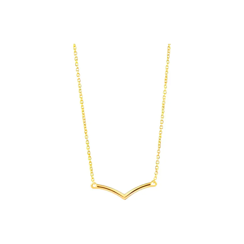 Radiant Stainless Steel Necklaces Women's Gold-1