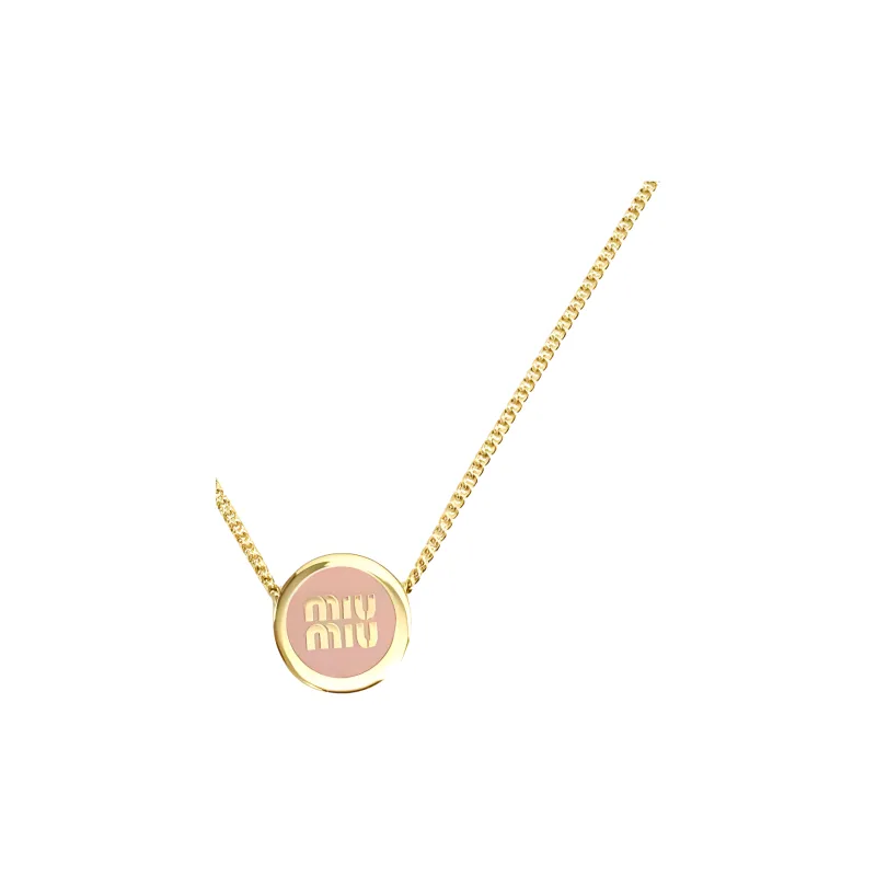 MIU MIU Enamel, Metal Necklaces Women's Gold-2