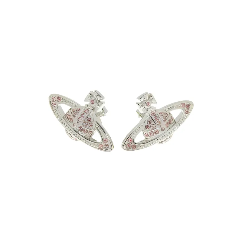Vivienne Westwood Logo Plaque Studded Earrings-1