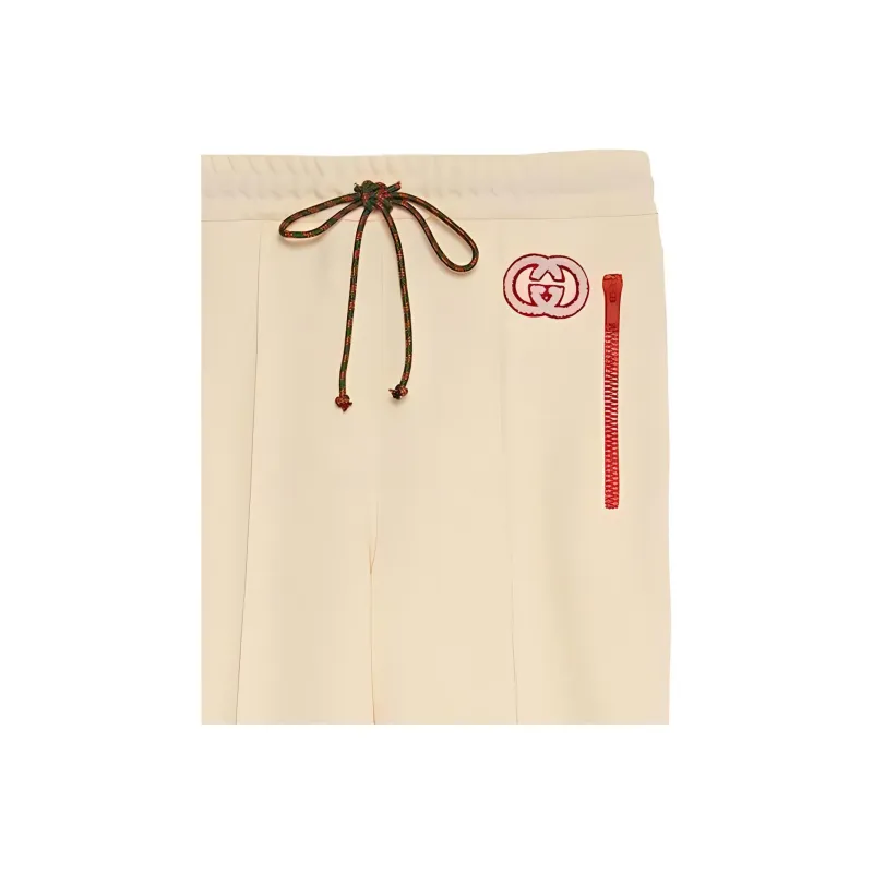 GUCCI SS23 Knitted Sweatpants Women's Cream White-1
