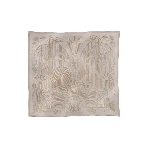 CARTIER Wool Cashmere Shawls Women's Beige
